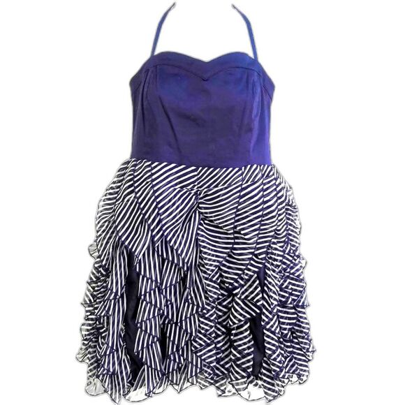 Romeo & Juliet Couture Dresses & Skirts - NEW Romeo Juliet Couture Dress Cocktail Ruffled Smocked Back Adj Straps  L
